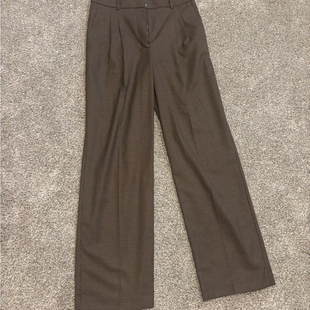 Aritzia Chocolate Brown Effortless Pants